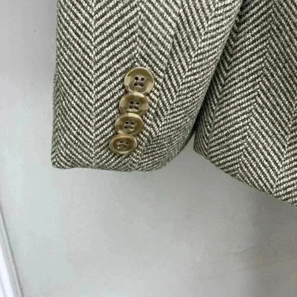 NA-KD Brown Fishbone Pattern Blazer NWT New Womens Size 38 US Size 6 - Picture 8 of 13